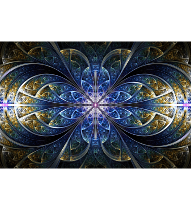 Сине-золотой калейдоскоп