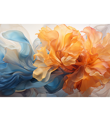 Оранжево-голубые волны