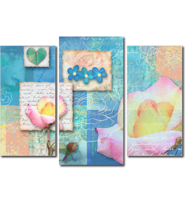 Flowers in soft colors