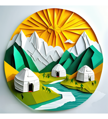 Юрты в круге