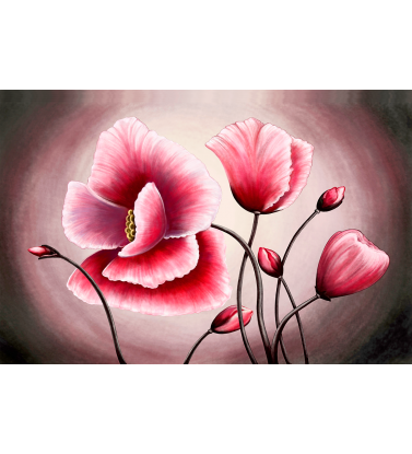 Черно-бордовые цветы