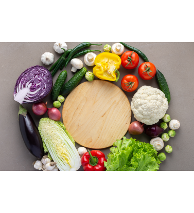 Круг из овощей