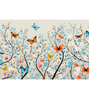 Бабочки на цветах