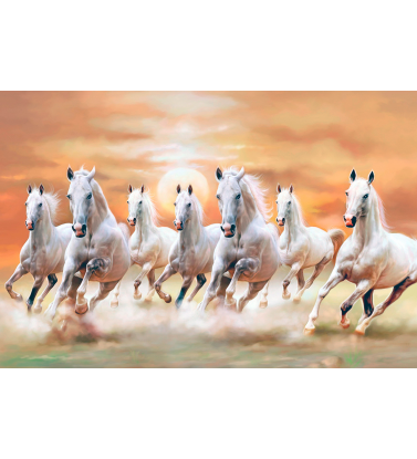 Мчащийся табун лошадей