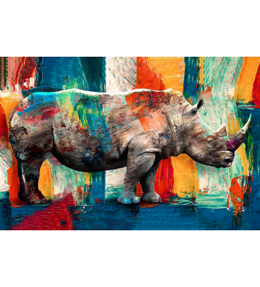 Разноцветный носорог