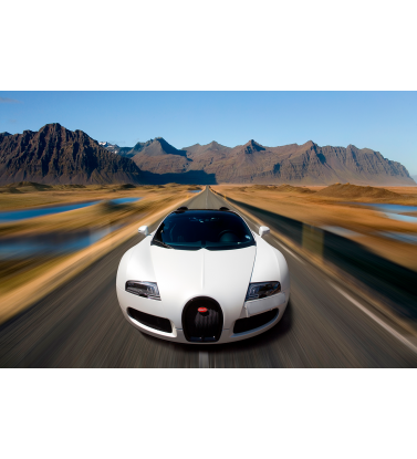 Белый бугатти